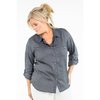 Dovetail Workwear Givens Work Shirt - Indigo Gingham XXL DWS20S01-401-XXL
